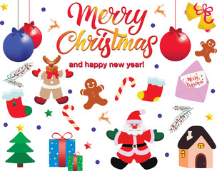 Christmas vector clip art set