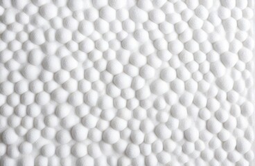 White styrofoam background. Foamed white texture, top, front. Industrial styrene material surface, close-up. Plastic foam shape, generated by AI - obrazy, fototapety, plakaty