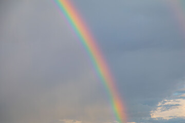 Natural colorful rainbow in the sky