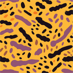 Design for fabric, wallpaper, wrapping, background. Pattern. Leopard texture. Modern futuristic pattern. Wild Cat Fur Background. Seamless.