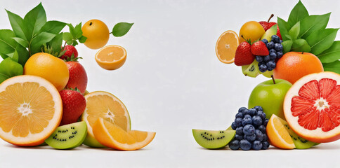 A Number of Different Fruits Arranged in the Shape of a Number