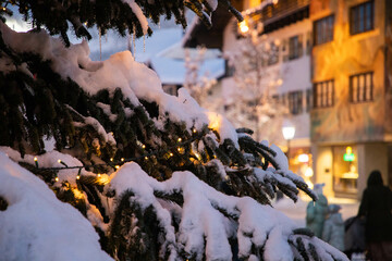 christmas time in small German village