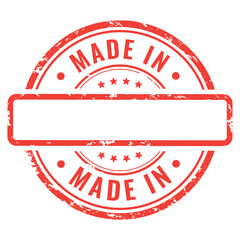 made in rubber stamp