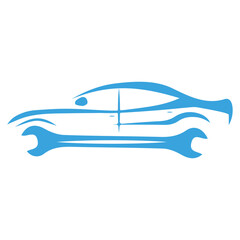 Auto style car logo design Vector Illustration
