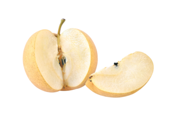 snow pear isolated  on transparent png