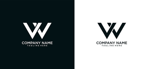 W INITIAL LOGO DESIGN