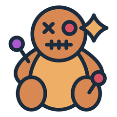 Voodoo doll icon