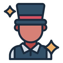 Magician people icon