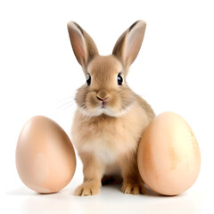 Obraz premium easter bunny with eggs