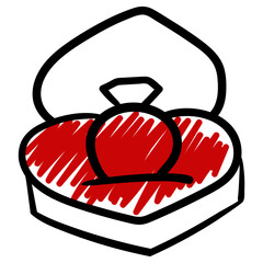 Hand Drawn Valentine Elements