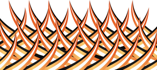 abstract sharp stripes orange gradient car livery wrap stickers