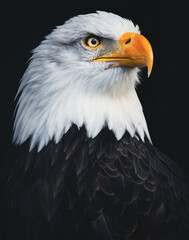 Close up american bald eagle portait