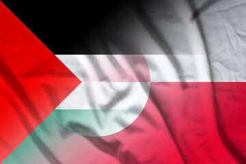 Palestinian National Authority and Greenland state flag transborder negotiation GRL PSE
