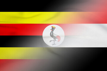 Uganda and Sudan state flag international negotiation SDN UGA