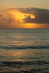Obraz premium sunset on the sea, sunrise ,beach and sea, Bahia, Brasil , Trancoso 