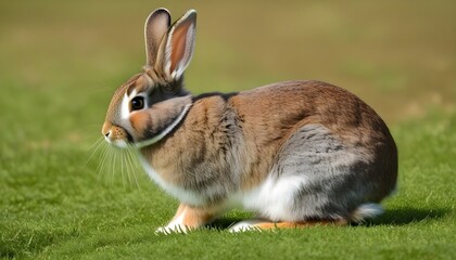 Fototapeta premium Grey and brown bunny