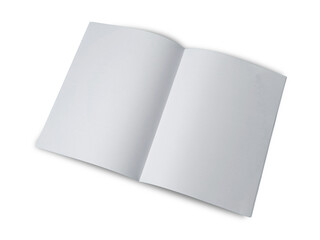 Folded paper mock up, blank empty copy space white paper