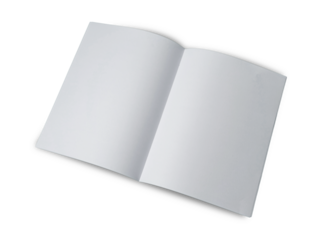 Folded paper mock up, blank empty copy space white paper
