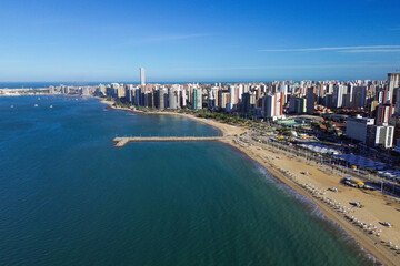 Aerial View of Fortaleza, Ceara, Brazil - obrazy, fototapety, plakaty