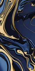 Fototapeta premium Luxury wallpaper. Red golden black and gold abstract background texture, Watercolor abstract background, 3D painted artificial marbled surface