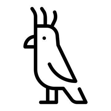 recommend clip art: cockatoo line icon