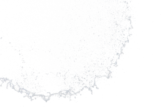 Shape form droplet of Water splashes into drop water attack fluttering in air and stop motion freeze shot. Splash Water for texture graphic resource elements, black background isolated