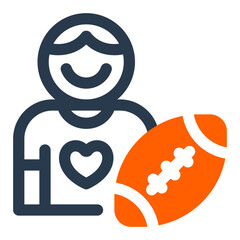 Passionate Fans Vector Icon Illustration for Game Day Energy