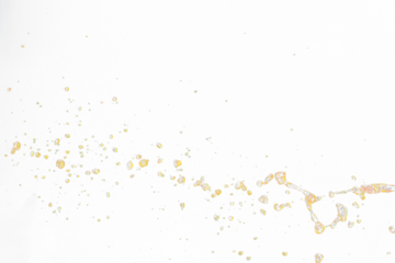 Orange, lemon juice or oil lubricant splash, liquid gold yellow drink drops. Fruit beverage water elements in line form . Fresh splashing and flowing jets, black background isolated freeze motion