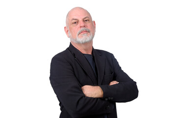 well dressed adult business man looking straight ahead