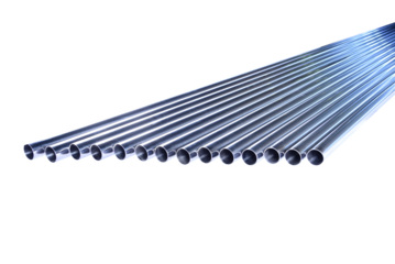 stainless steel pipes metal pipe piping water conduit isolated on background kroma key metallic piece