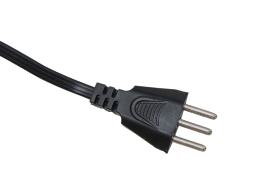 power plug electrical outlet isolated on transparent background chroma key ideal for editing and clipping