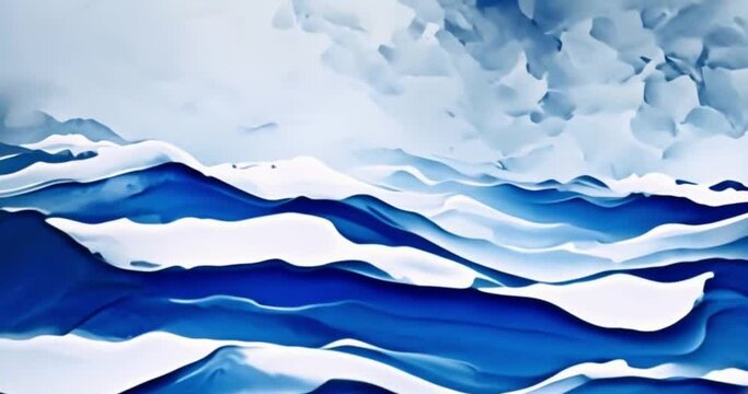 Navy blue and white mix watercolor abstract background