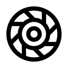 Obraz premium Abrasive Line UI Icon