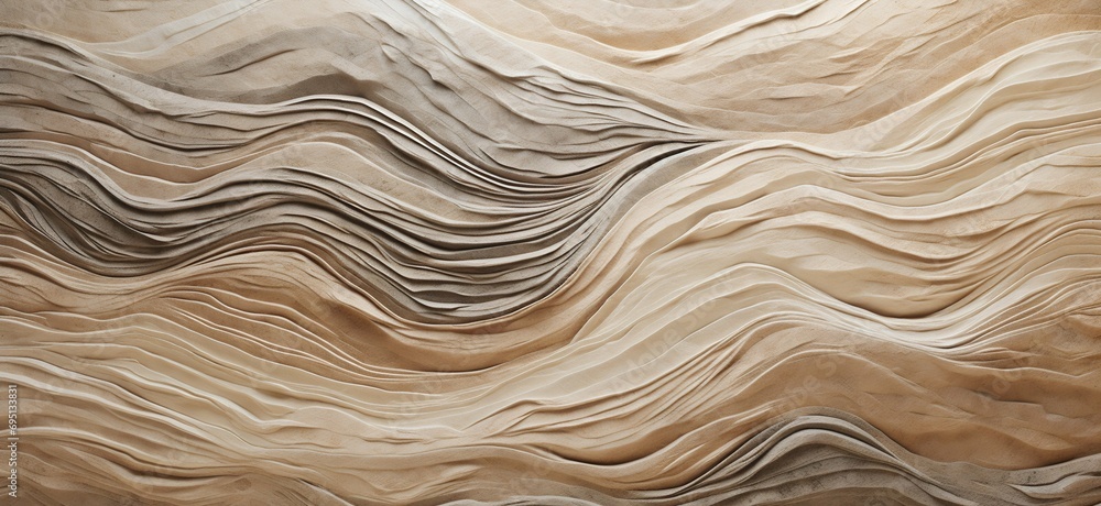 Poster textured stone waves abstract background. generative ai