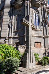 Fototapeta premium the facade of the cathedral of gran canarias