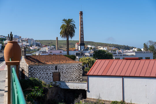 view from the roof of a city arucas