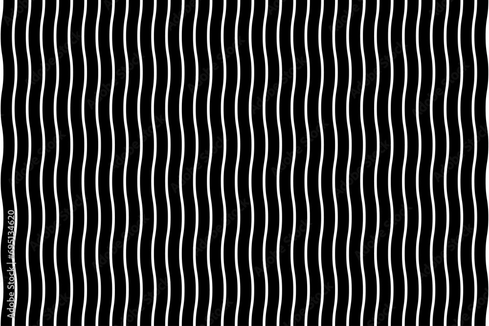 Poster geometric of pattern vector. design smooth zigzag stripes white on black background. design print fo