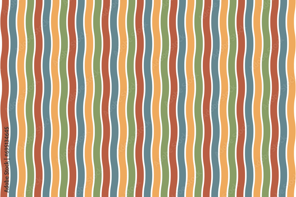 Poster geometric of pattern vector. design smooth zigzag stripes colorful on white background. design print