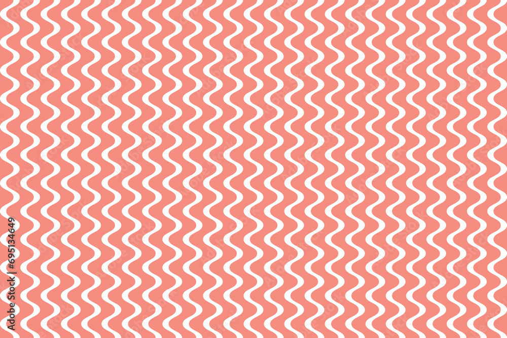 Poster geometric of pattern vector. design smooth zigzag stripes pastel red on white background. design pri