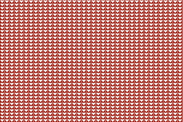 Geometric of pattern vector. Design heart white on red background. Design print for illustration, textile, carpet, magazine, cover, card, background, wallpaper. Set 1