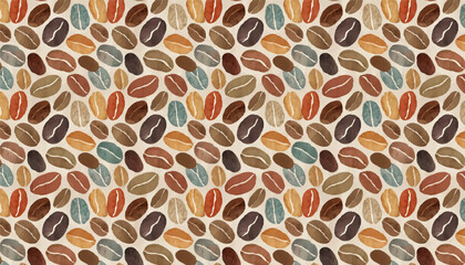retro pop hand drawn watercolor seamless pattern, vector graphic resources, 16:9 widescreen wallpaper / backdrop