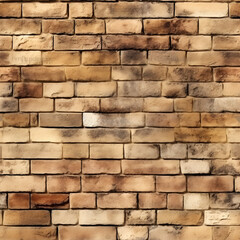 Obraz premium Bricks Wall Texture Digital Paper, Seamless Patterns, Digital Texture Background. Generative Ai