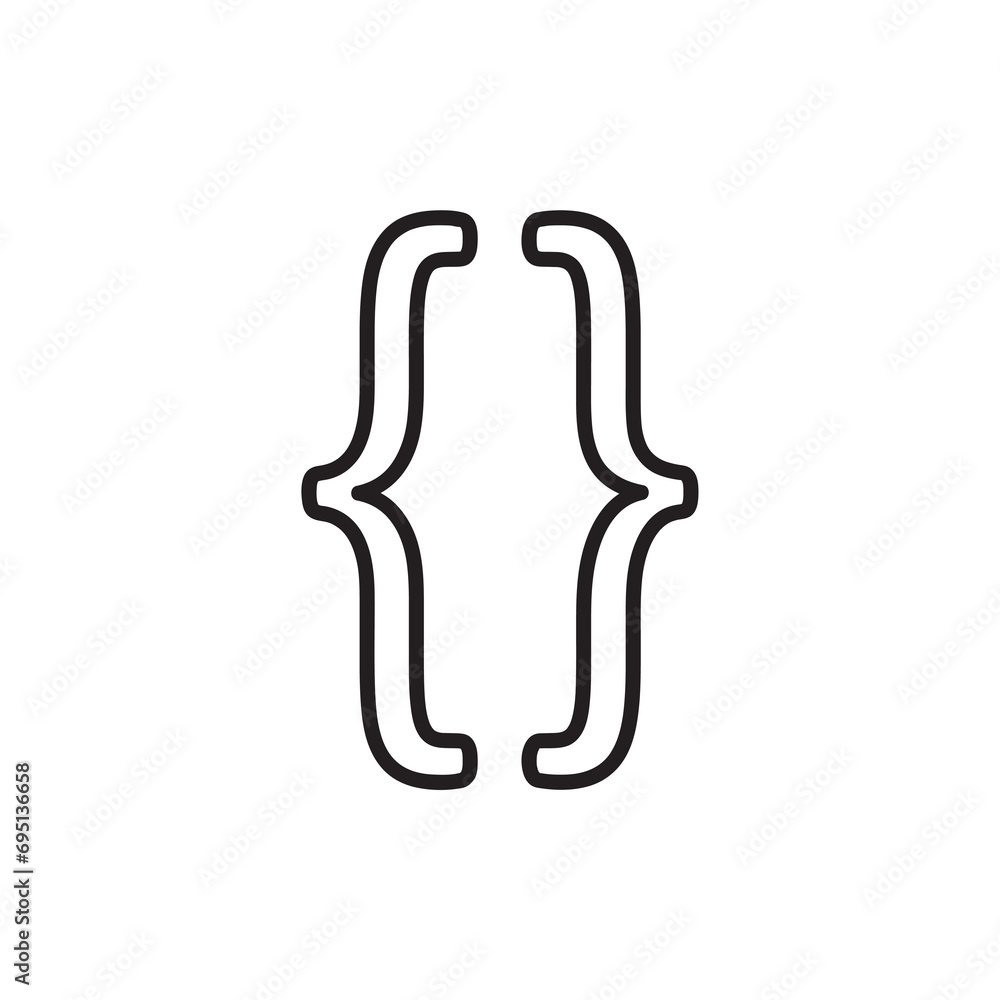 Poster bracket icon. web element. premium quality liner illustration graphic design. simple icon for websit