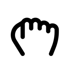 Fist Line UI Icon