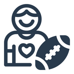 Passionate Fans Vector Icon Illustration for Game Day Energy