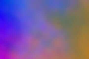 Abstract blurred background image of blue, pink, yellow colors gradient used as an illustration. Designing posters or advertisements.