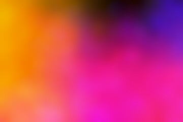 Abstract blurred background image of blue, pink, orange colors gradient used as an illustration. Designing posters or advertisements.