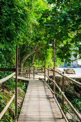Natural walking path from Ao nang to Phai Plong Beach, Krabi, Thailand.