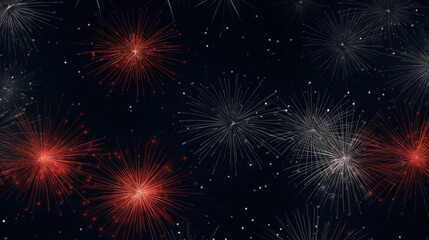 Fototapeta na wymiar fireworks in the sky