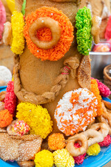 KhanomLa pagoda, Tenth Lunar Month festival (Duensip or Wan sart thai) or Thai Ghost festival. Traditional culture in southern of Thailand.